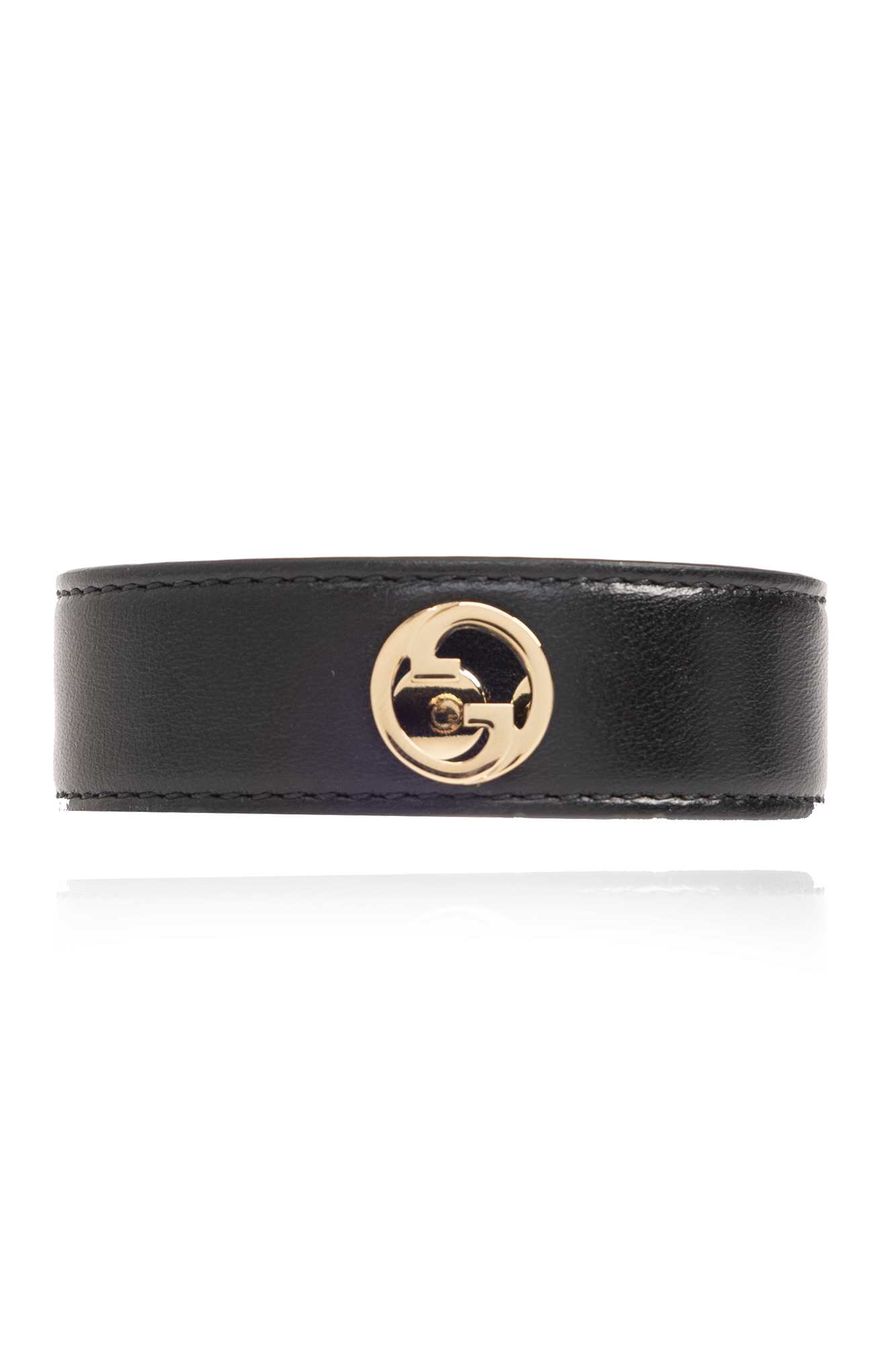 Gucci leather sale bracelet mens